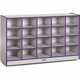 Jonti-Craft Rainbow Accents Toddler Single Storage: 20-Compartment Organizer - Cubbies & Storage