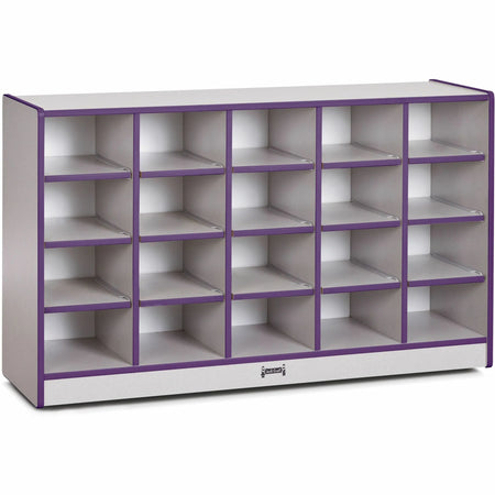 Jonti-Craft Rainbow Accents Toddler Single Storage: 20-Compartment Organizer - Cubbies & Storage