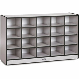 Jonti-Craft Rainbow Accents Toddler Single Storage: 20-Compartment Organizer - Cubbies & Storage