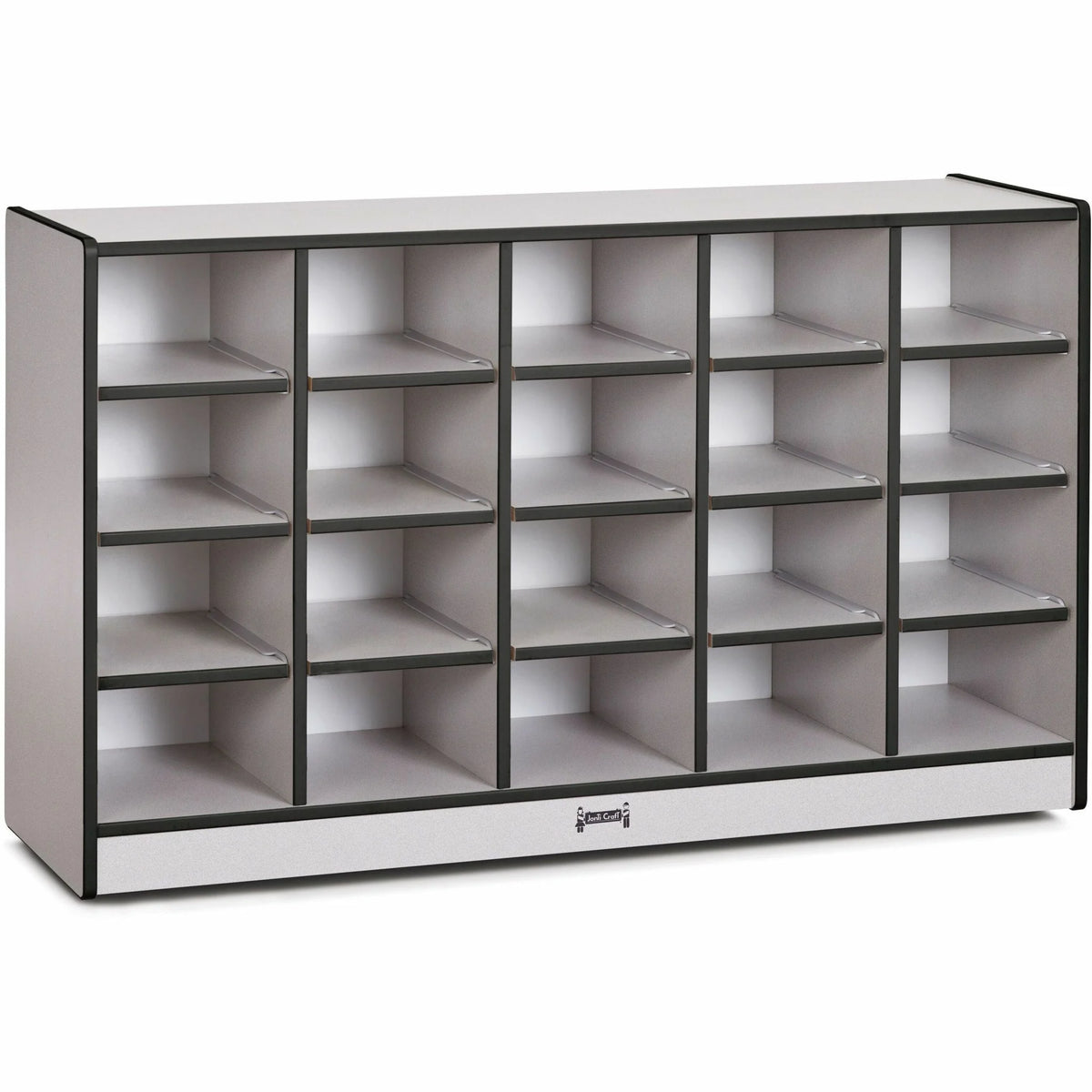 Jonti-Craft Rainbow Accents Toddler Single Storage: 20-Compartment Organizer - Cubbies & Storage