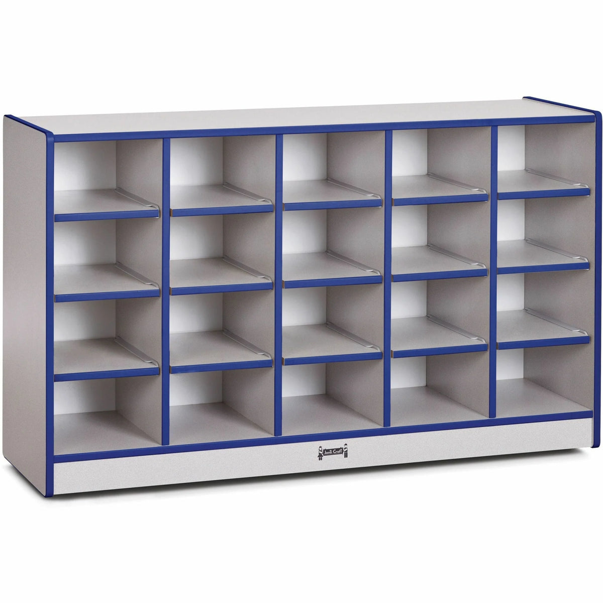 Jonti-Craft Rainbow Accents Toddler Single Storage: 20-Compartment Organizer - Cubbies & Storage