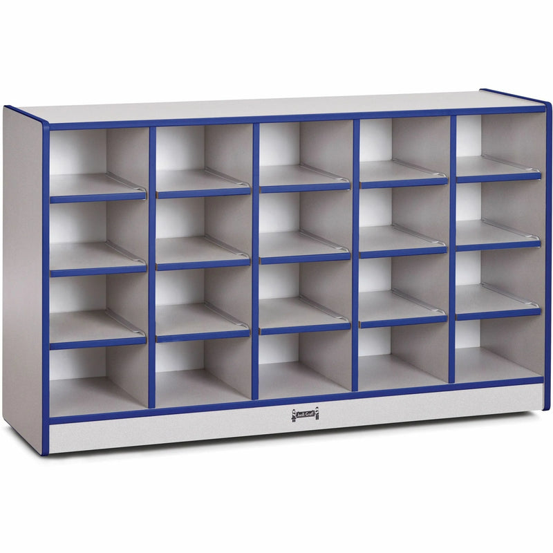 Jonti-Craft Rainbow Accents Toddler Single Storage: 20-Compartment Organizer - Cubbies & Storage
