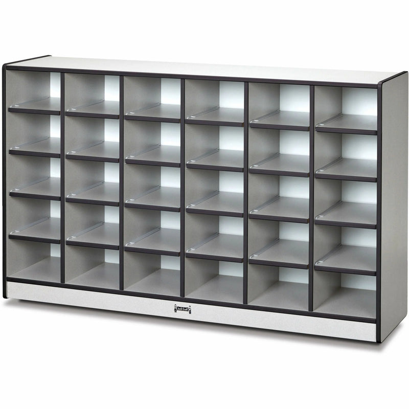 Jonti-Craft Rainbow Accents Toddler Single Storage: 30-Compartment Organizer - Cubbies & Storage