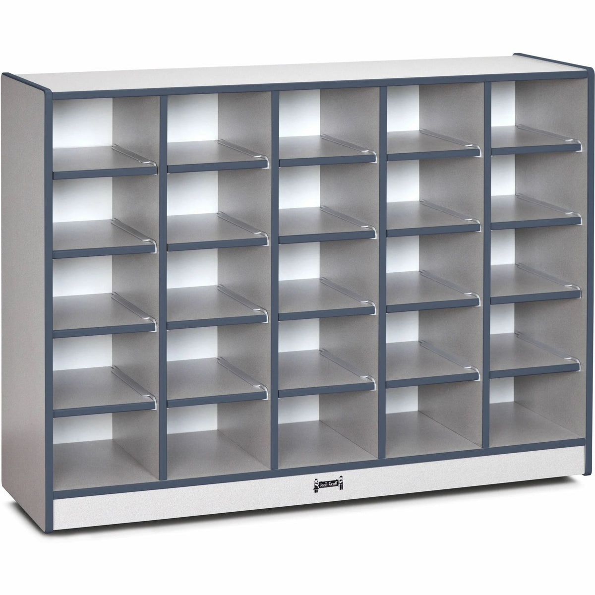 Jonti-Craft Rainbow Accents Toddler Single Storage: Durable Navy Rubber - Cubbies & Storage