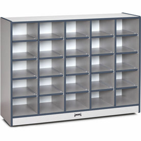 Jonti-Craft Rainbow Accents Toddler Single Storage: Durable Navy Rubber - Cubbies & Storage