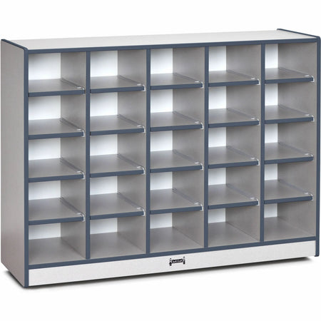 Jonti-Craft Rainbow Accents Toddler Single Storage: Durable Navy Rubber - Cubbies & Storage
