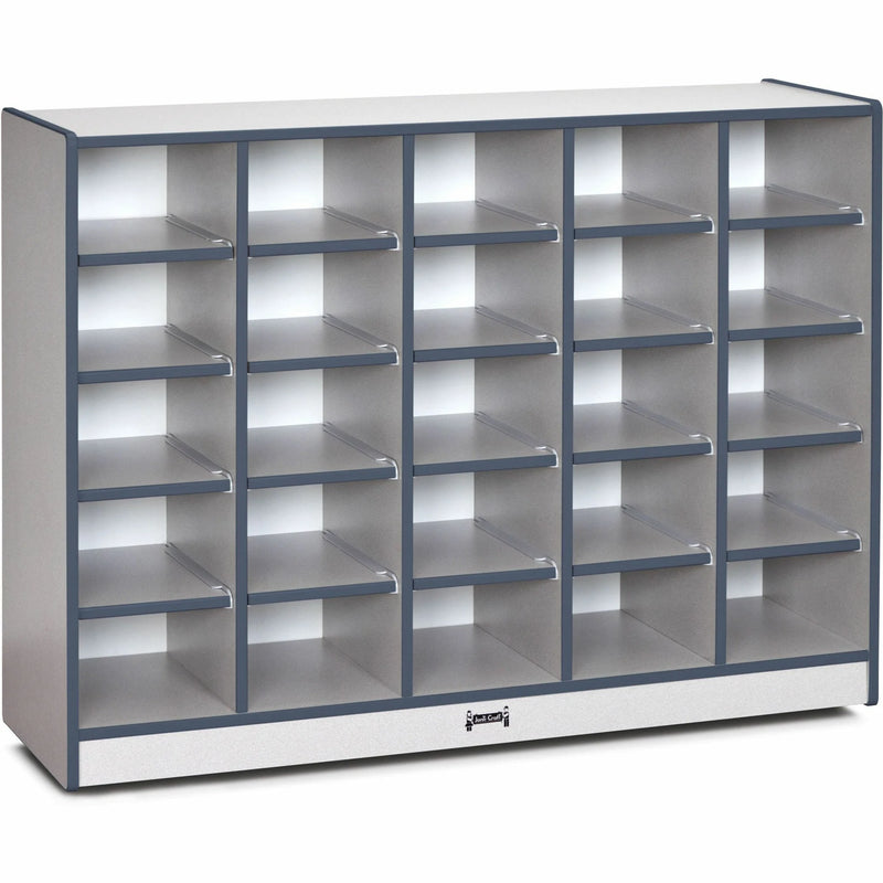 Jonti-Craft Rainbow Accents Toddler Single Storage: Durable Navy Rubber - Cubbies & Storage