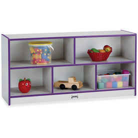 Jonti-Craft Rainbow Accents Toddler Single Storage: Durable Purple Rubber Cabinet - Cubbies & Storage