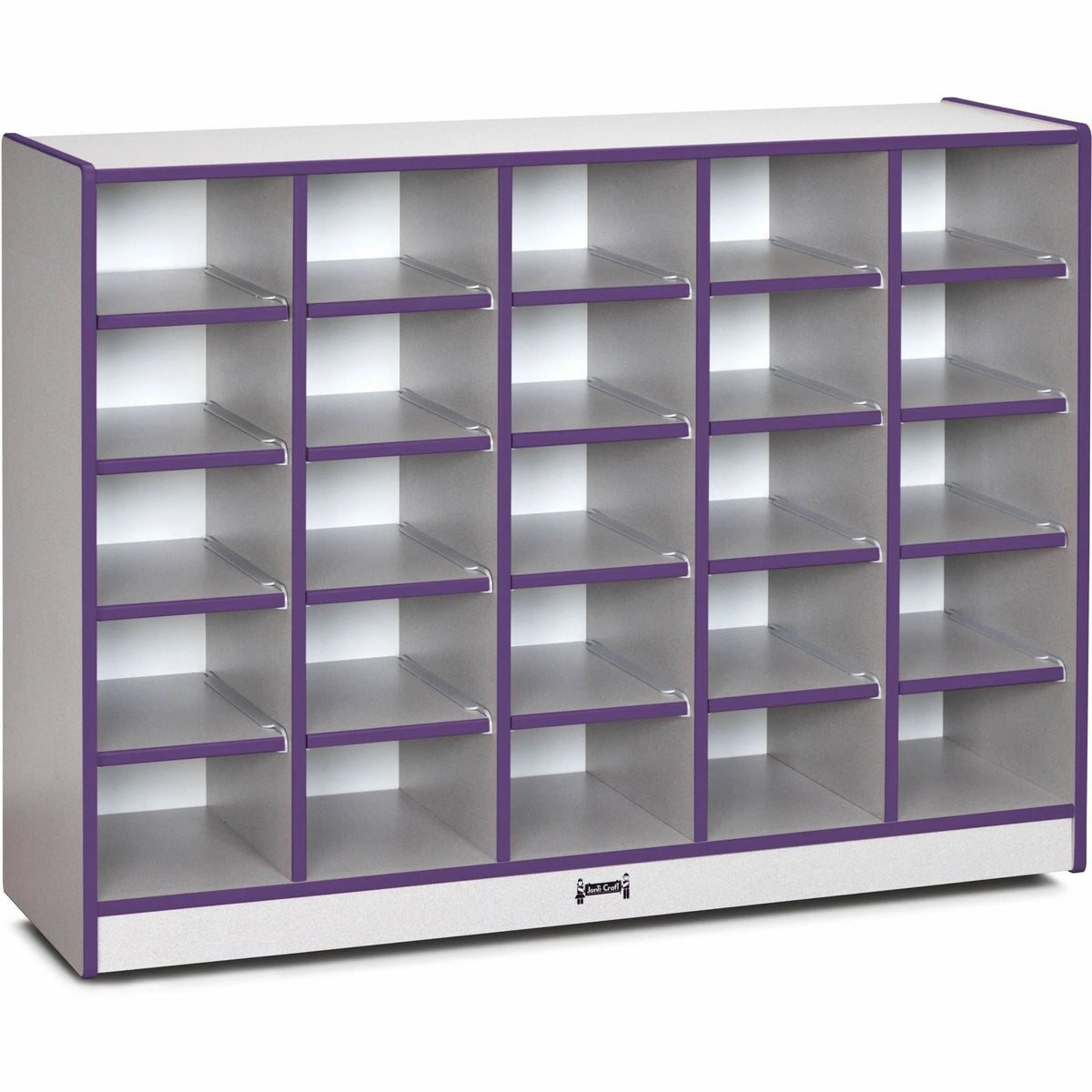Jonti-Craft Rainbow Accents Toddler Single Storage - Durable Purple Rubber - Cubbies &