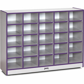 Jonti-Craft Rainbow Accents Toddler Single Storage - Durable Purple Rubber - Cubbies &