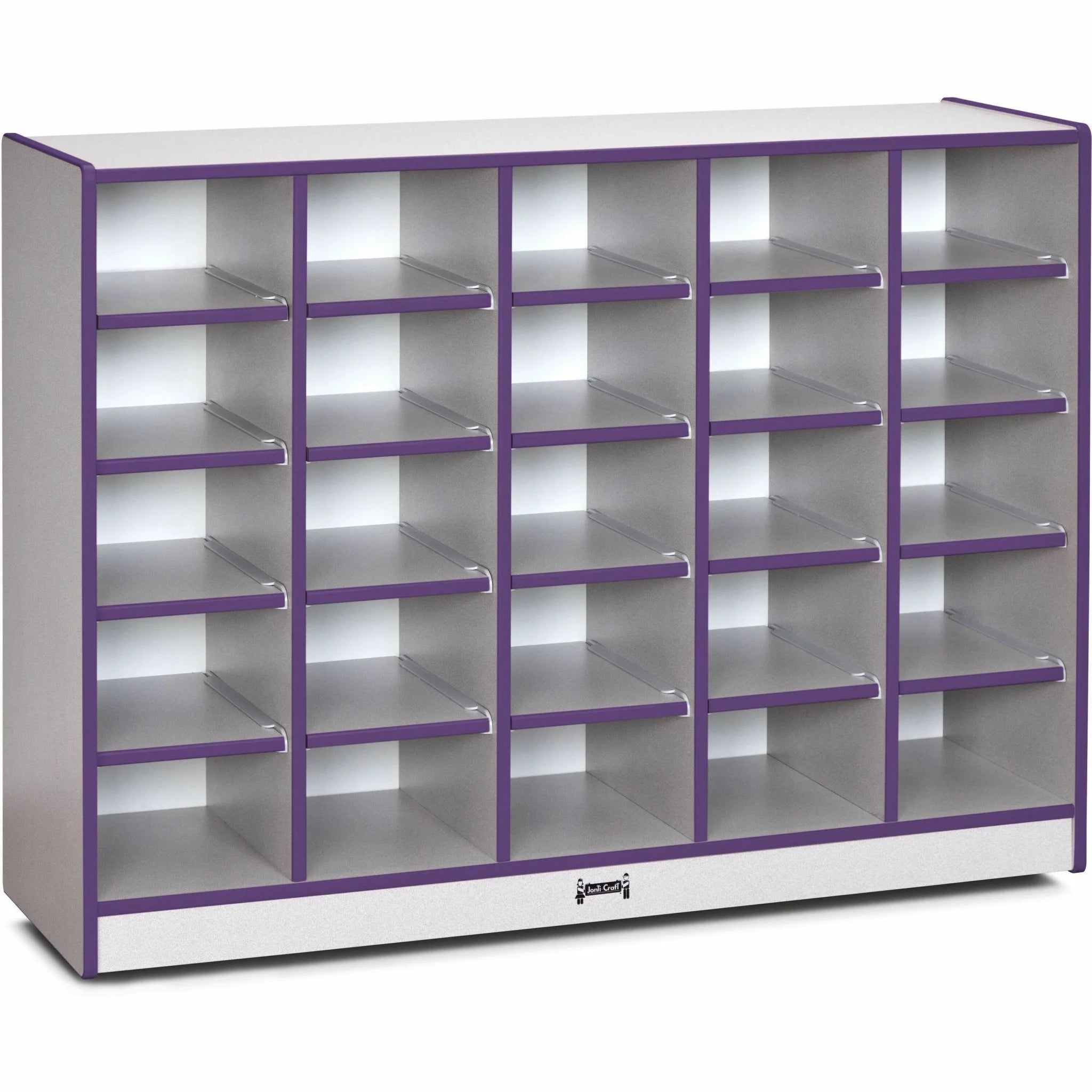 Jonti-Craft Rainbow Accents Toddler Single Storage - Durable Purple Rubber - Cubbies &