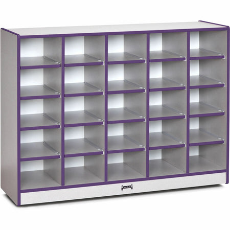 Jonti-Craft Rainbow Accents Toddler Single Storage - Durable Purple Rubber - Cubbies &