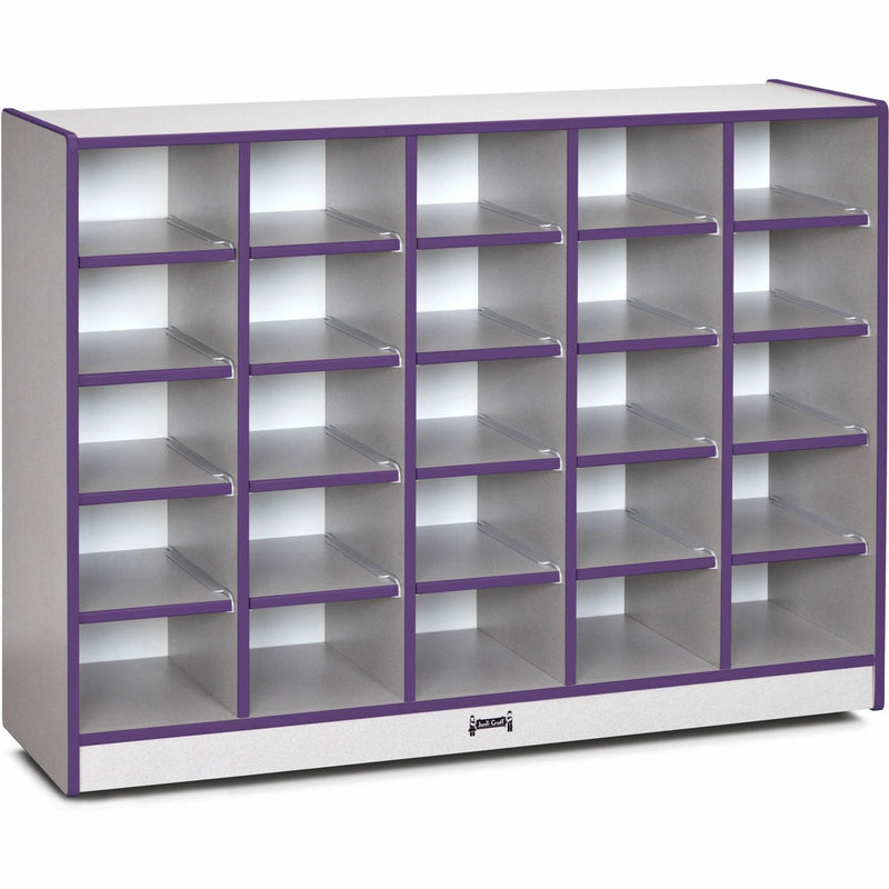 Jonti-Craft Rainbow Accents Toddler Single Storage - Durable Purple Rubber - Cubbies &
