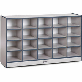 Jonti-Craft Rainbow Accents Toddler Single Storage: Navy 20 Compartments - Cubbies & Storage