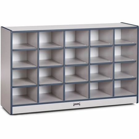 Jonti-Craft Rainbow Accents Toddler Single Storage: Navy 20 Compartments - Cubbies & Storage