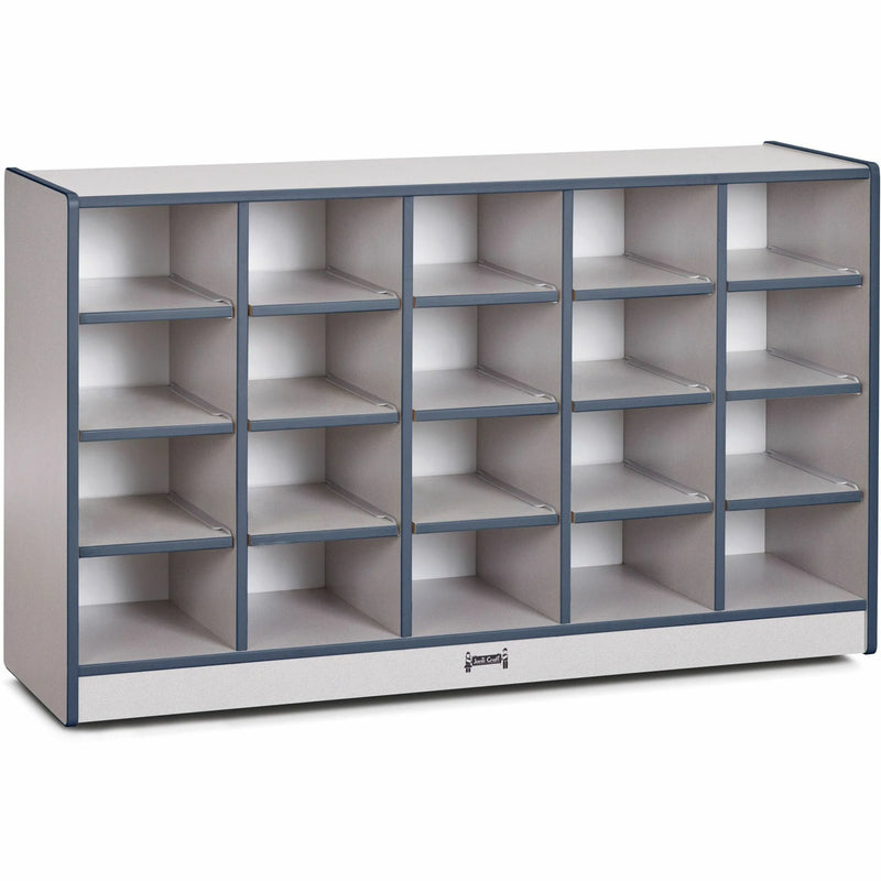 Jonti-Craft Rainbow Accents Toddler Single Storage: Navy 20 Compartments - Cubbies & Storage