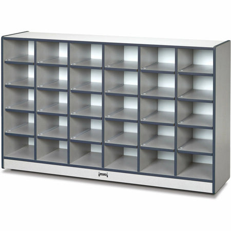 Jonti-Craft Rainbow Accents Toddler Single Storage: Navy Rubber 30 Compartments - Cubbies & Storage