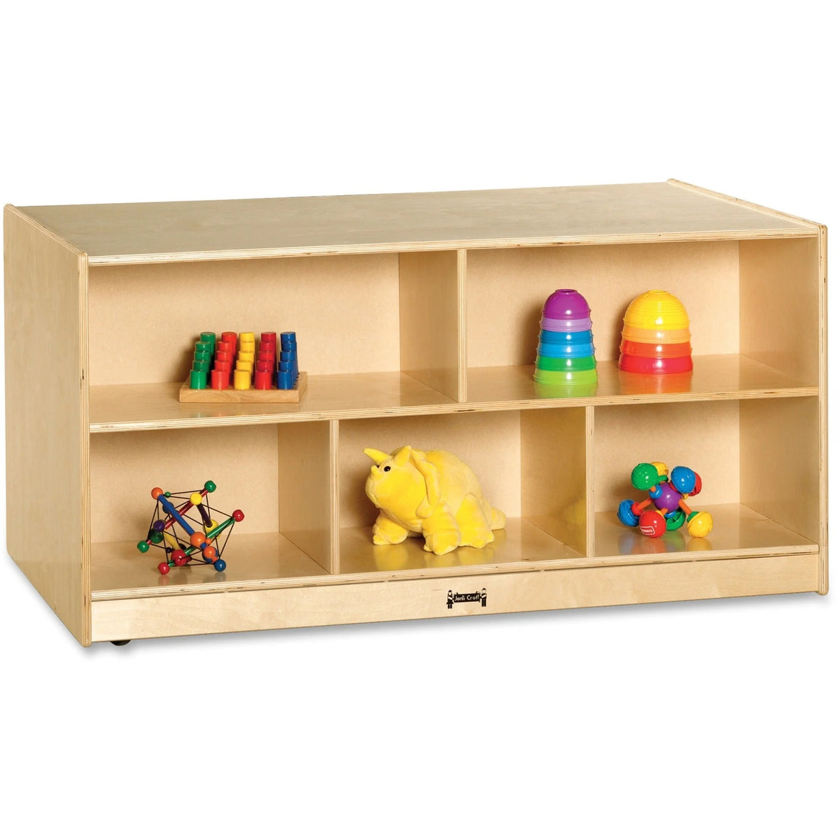 Jonti-Craft Rainbow Accents Toddler Storage Shelf - Durable UV Acrylic Baltic Finish - Cubbies &