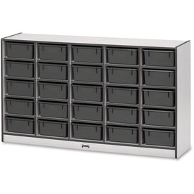 Jonti-Craft Rainbow Accents Tub Bin Storage: Durable Mobile Organizer - Cubbies & Storage