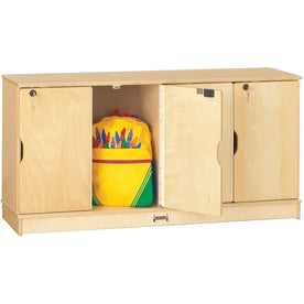Jonti-Craft Student Lockers: Stackable Lockable Sturdy - Baltic Birch Plywood - Cubbies & Storage