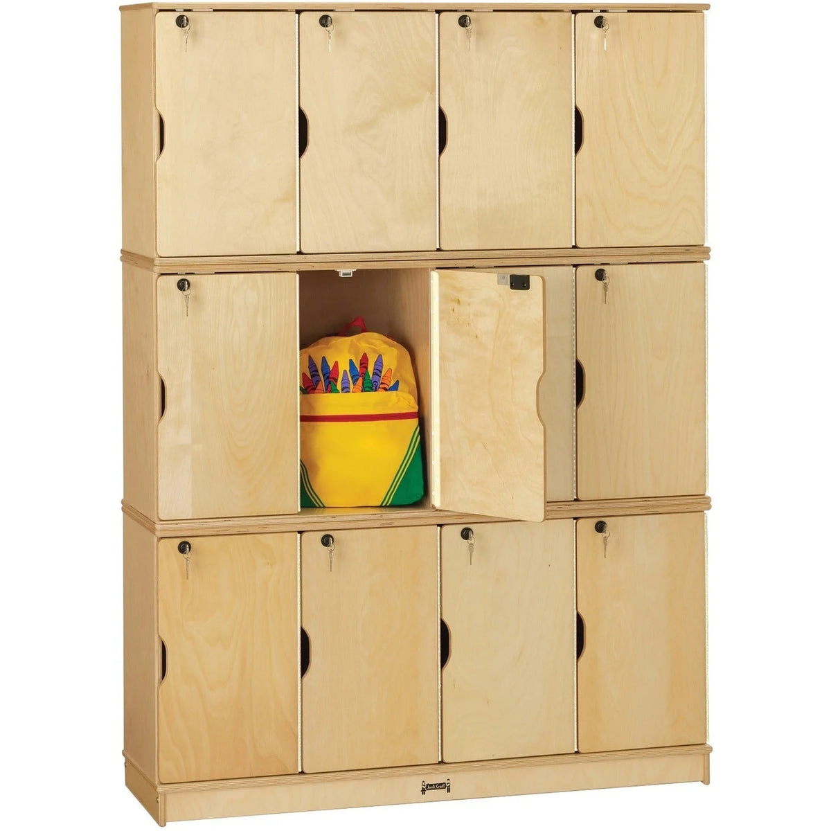 Jonti-Craft Triple Stack Children’s Stacking Lockers - Stackable & Lockable - Cubbies Storage