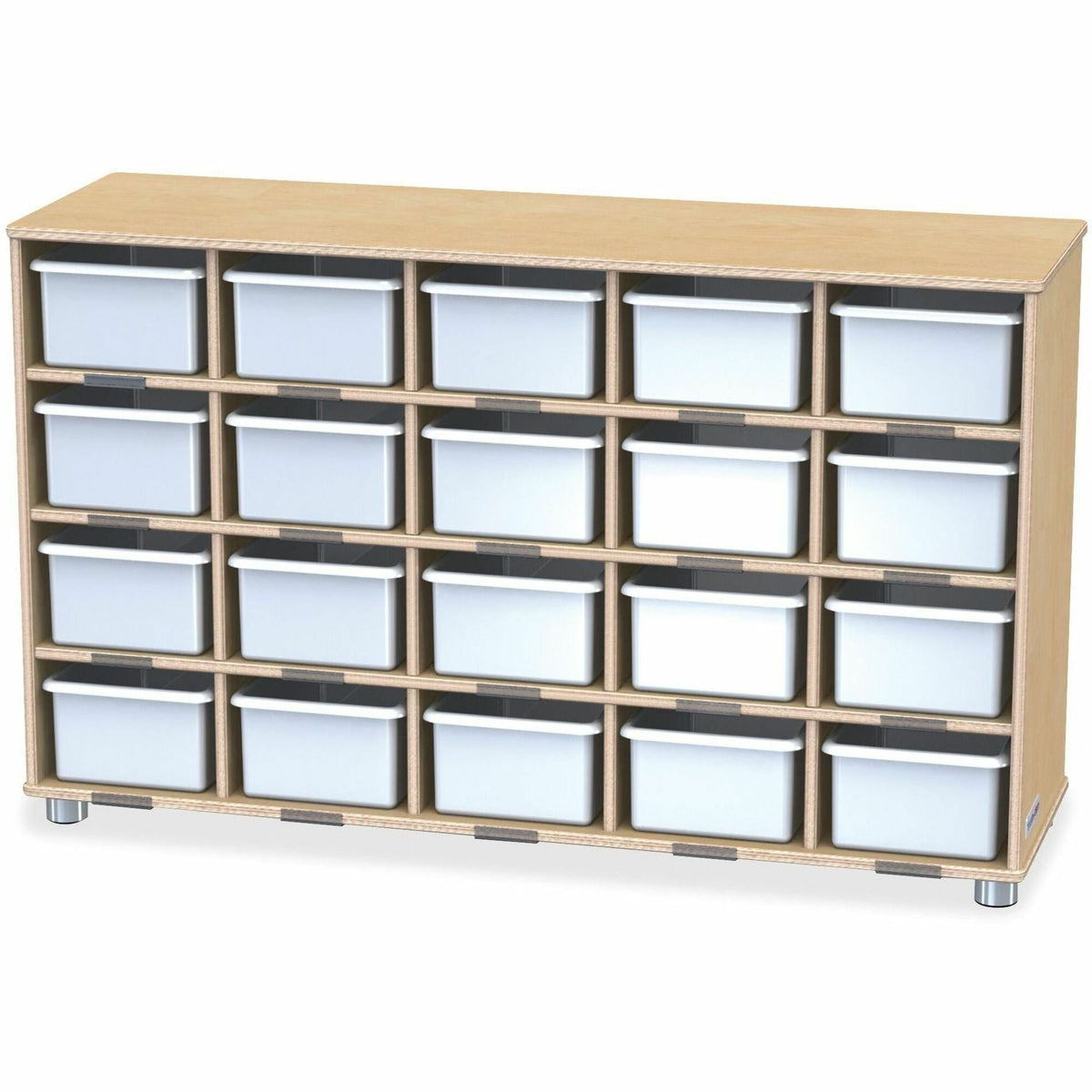 Jonti-Craft TrueModern 20-Cubbie Bins Storage - 2000
