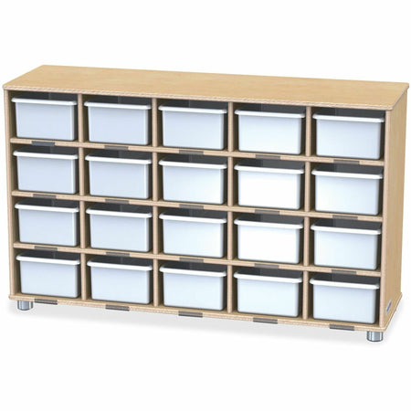Jonti-Craft TrueModern 20-Cubbie Bins Storage - 2000