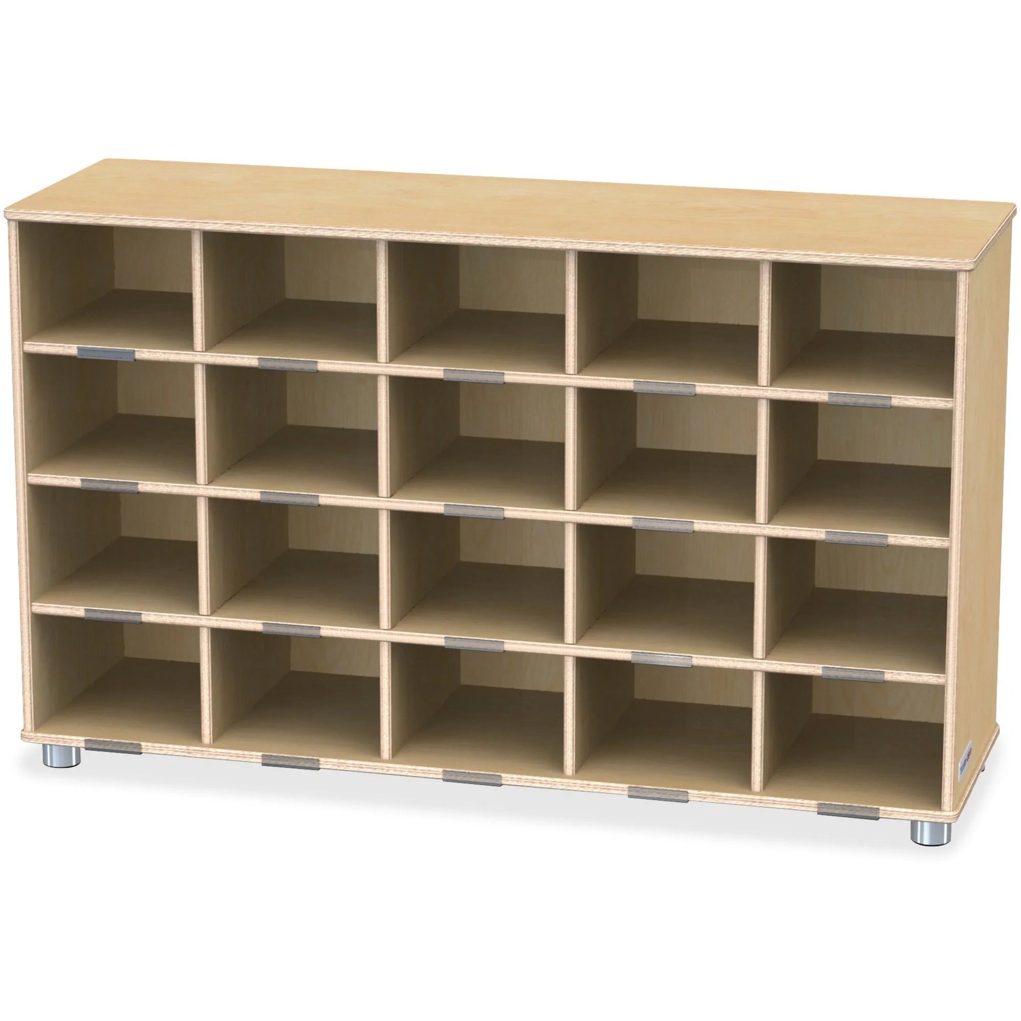 Jonti-Craft TrueModern 20-Cubbie Shelf: Durable UV Acrylic Unit - Cubbies & Storage