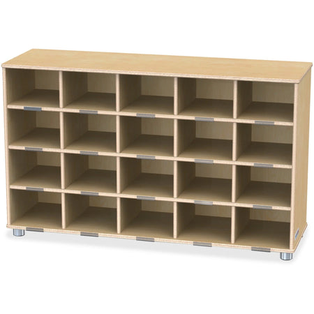 Jonti-Craft TrueModern 20-Cubbie Shelf: Durable UV Acrylic Unit - Cubbies & Storage