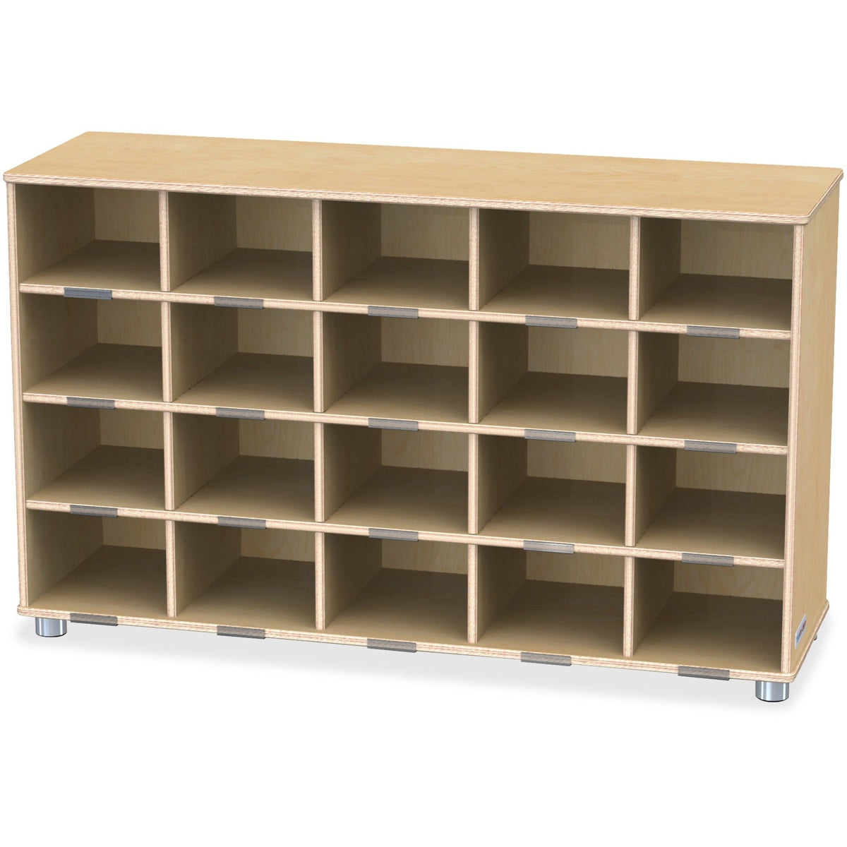 Jonti-Craft TrueModern 20-cubbie Shelf Unit - 2000