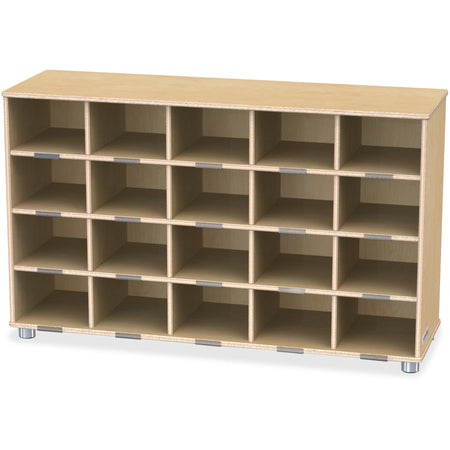 Jonti-Craft TrueModern 20-cubbie Shelf Unit - 2000