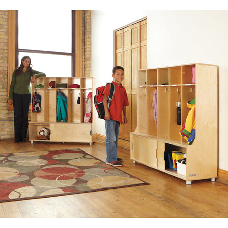 Jonti-Craft TrueModern 5-space Metal Coat Hook Cubbie Locker - Alternate-Image2