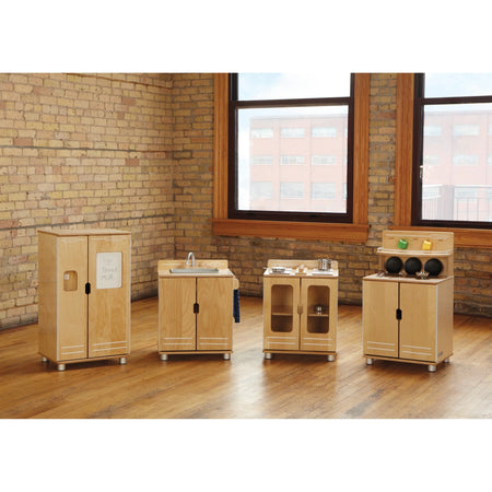 Jonti-Craft TrueModern Play Kitchen Set - Baltic Finish - Pretend