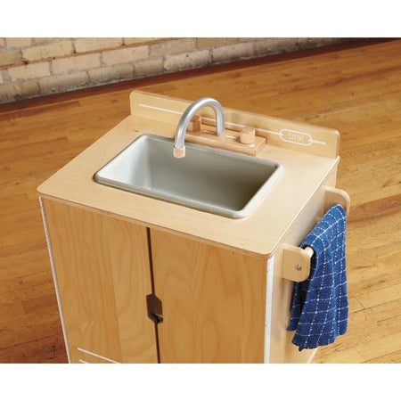 Jonti-Craft TrueModern Play Kitchen Sink - Baltic Aluminum - Pretend