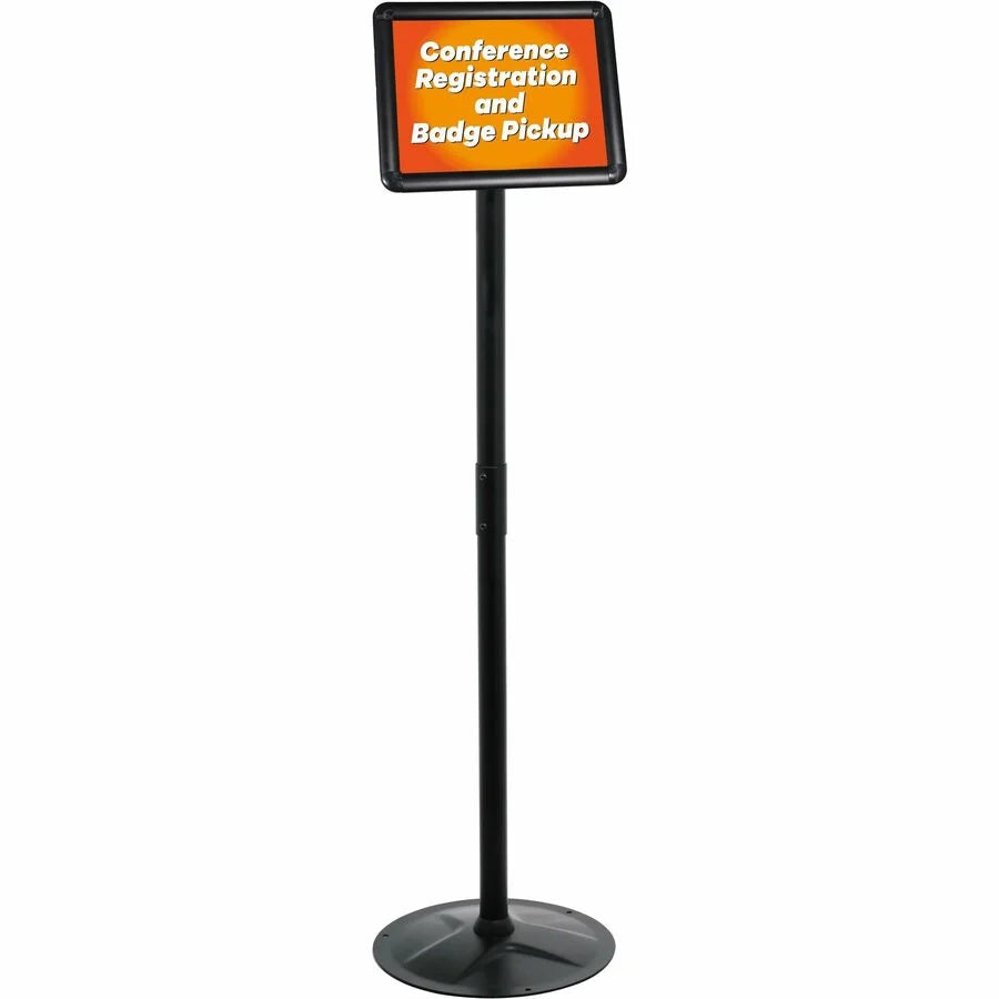 Kantek Floor Stand Sign Holder: Heavy Duty Steel 51’’ Height - Signs & Nameplates