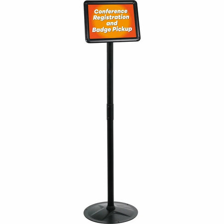 Kantek Floor Stand Sign Holder: Heavy Duty Steel 51’’ Height - Signs & Nameplates