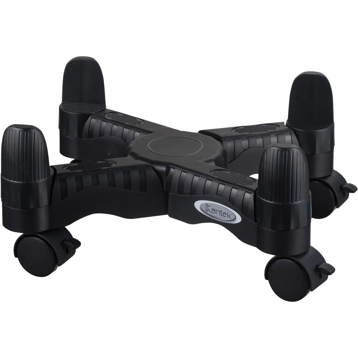 Kantek Mobile CPU Stand: Slim Design Adjustable - 60 lb Load - Black - Computer / Laptop Accessories