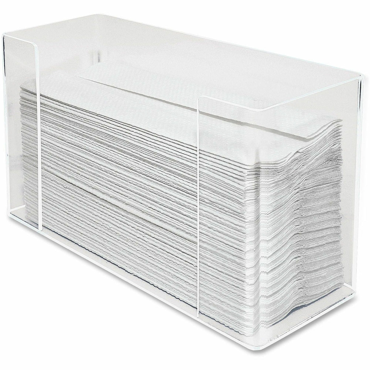 Kantek Paper Towel Dispenser: C Fold & Multifold - Clear Acrylic - 11.5’’ Height x 6.8’’ Width 4.1’’ Depth - Dispensers