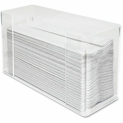 Kantek Paper Towel Dispenser: C Fold & Multifold - Clear Acrylic - 11.5’’ Height x 6.8’’ Width 4.1’’ Depth - Dispensers