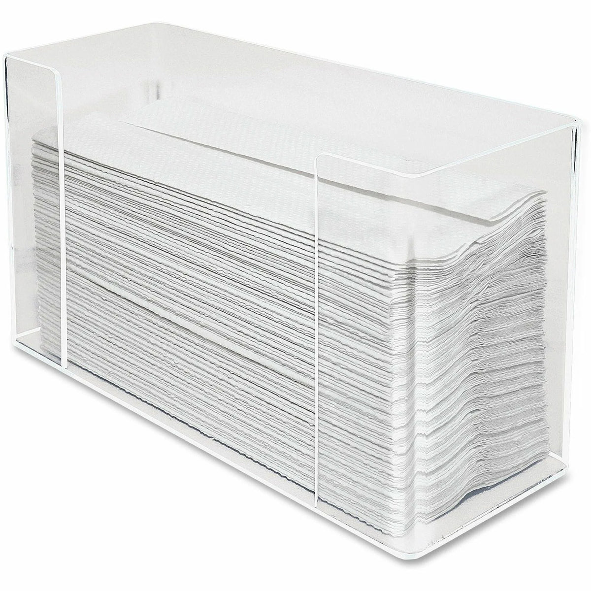 Kantek Paper Towel Dispenser: C Fold & Multifold - Clear Acrylic - 11.5’’ Height x 6.8’’ Width 4.1’’ Depth - Dispensers