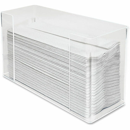 Kantek Paper Towel Dispenser: C Fold & Multifold - Clear Acrylic - 11.5’’ Height x 6.8’’ Width 4.1’’ Depth - Dispensers