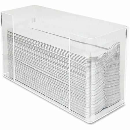 Kantek Paper Towel Dispenser: C Fold & Multifold - Clear Acrylic - 11.5’’ Height x 6.8’’ Width 4.1’’ Depth - Dispensers