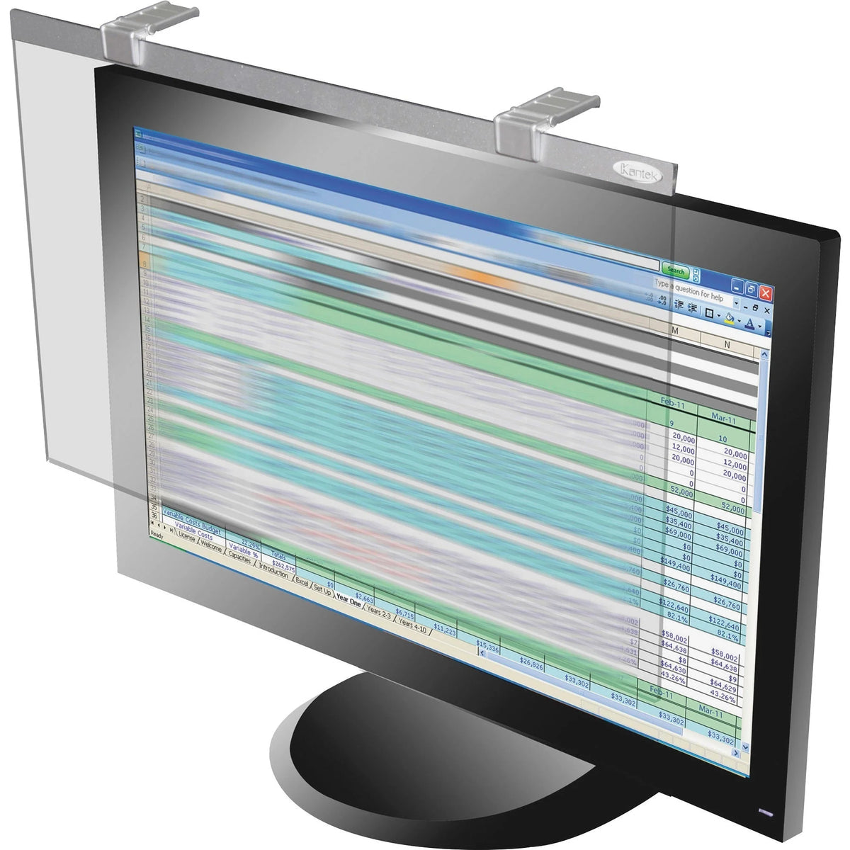 Kantek Privacy Filter for 22’’ Widescreen Monitor - Scratch Resistant - Screen Filters & Protectors
