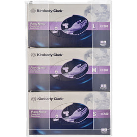Kantek Triple Glove Box Dispenser - Clear Acrylic Holder - Holders
