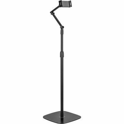 Kantek Universal Tablet/Phone Floor Stand - 12.90’’ Screen Support - Black - Electronic Accessories