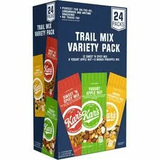 Kar’s Nuts Trail Mix Variety Pack: Mango Pineapple Spicy Yogurt Apple - 24 Individually Wrapped Packs - Snacks