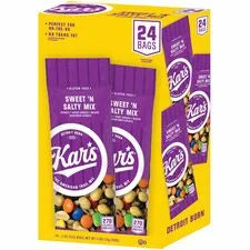Kar’s Sweet ’N Salty Mix: Delicious Mixed Nut Snack - 2 oz Bag - 24/Box - Snacks