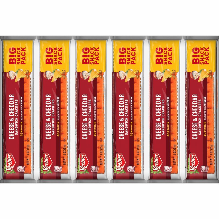Keebler Cheese and Cheddar Sandwich Crackers - Top