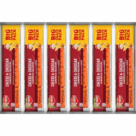 Keebler Cheese and Cheddar Sandwich Crackers - Top