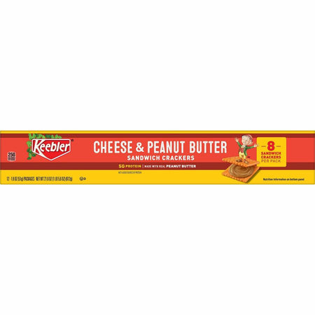 Keebler Cheese & Peanut Butter Sandwich Crackers - Right